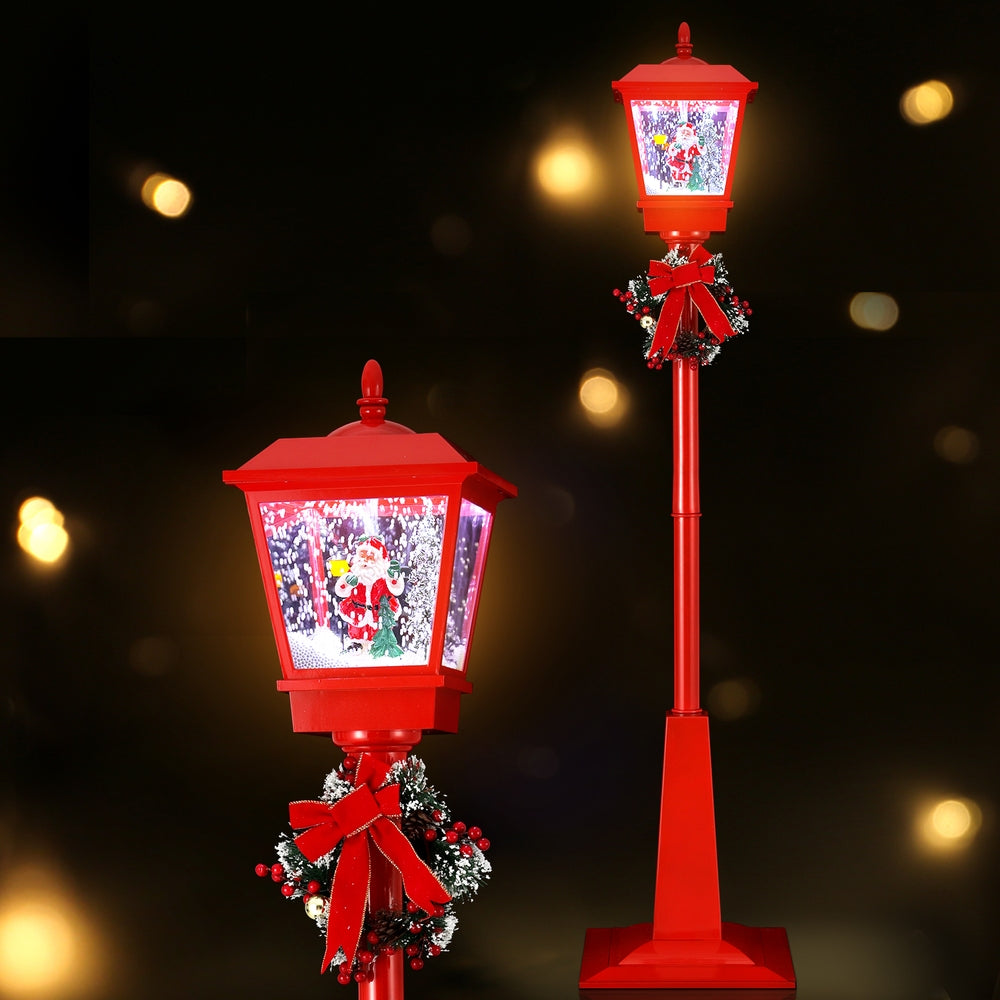 1.8M Christmas Lights Post Lamp LED Outdoor Decorations Jingle Jollys XMAS-MOT-LAMP-6FT-RED