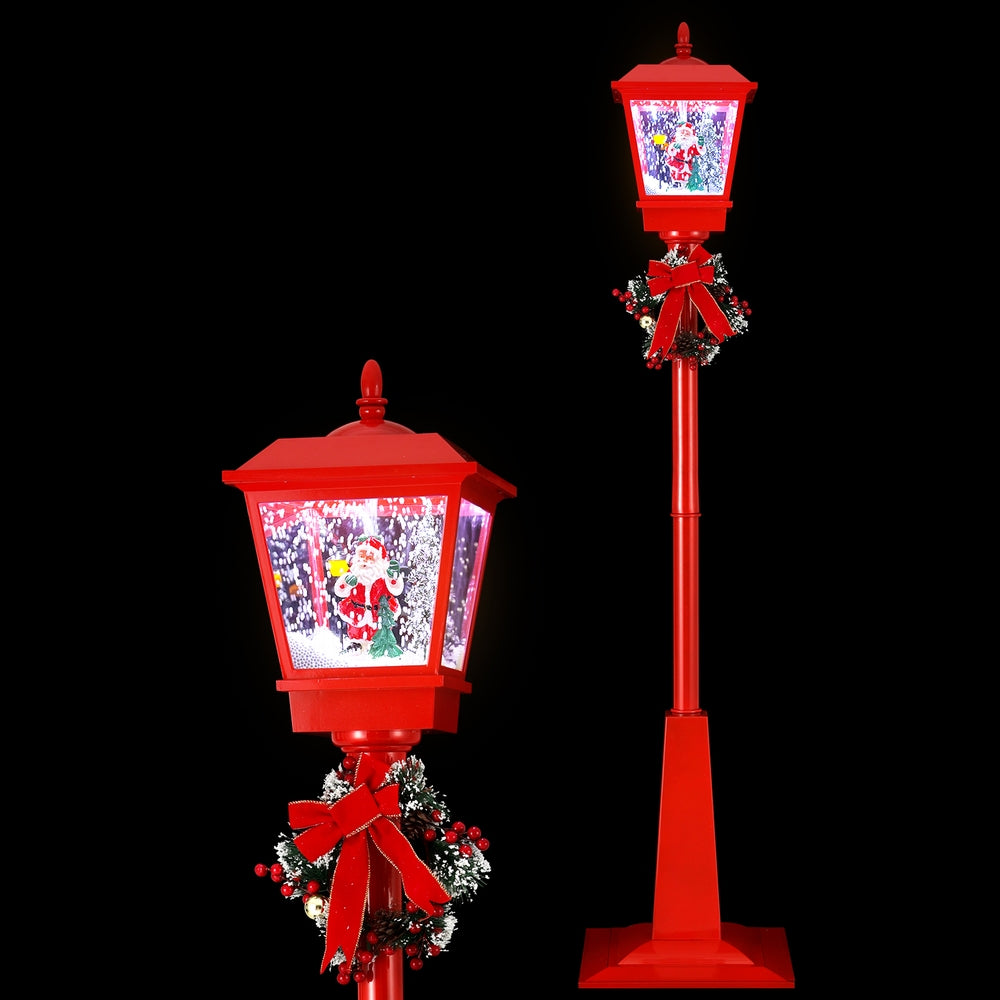 1.8M Christmas Lights Post Lamp LED Outdoor Decorations Jingle Jollys XMAS-MOT-LAMP-6FT-RED