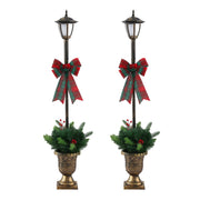 Jingle Jollys Christmas Lights 125cm Lamp Post 50 LED Fairy Light Decorations XMAS-MOT-LAMP-BRX2
