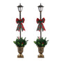 Jingle Jollys Christmas Lights 125cm Lamp Post 50 LED Fairy Light Decorations XMAS-MOT-LAMP-BRX2