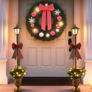 Jingle Jollys Christmas Lights 125cm Lamp Post 50 LED Fairy Light Decorations XMAS-MOT-LAMP-BRX2