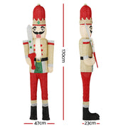 Jingle Jollys Christmas Lights 170cm Nutcracker 180 LED Fairy Light Decorations XMAS-MOT-NUT-5FT-MC