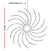 0.5M Christmas Lights 128 LED Spin Motif Light Decorations Jingle Jollys XMAS-MOT-SPIN-MC