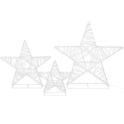 3 PCS Christmas Lights 900 LED Fairy Light Star Decorations Jingle Jollys XMAS-MOT-STAR-3PCS-WARM