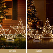 3 PCS Christmas Lights 900 LED Fairy Light Star Decorations Jingle Jollys XMAS-MOT-STAR-3PCS-WARM