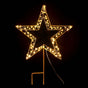 100 LED Christmas Lights Fairy Light Ground Star Garden Decoration Jingle Jollys XMAS-MOT-STAR-WARM