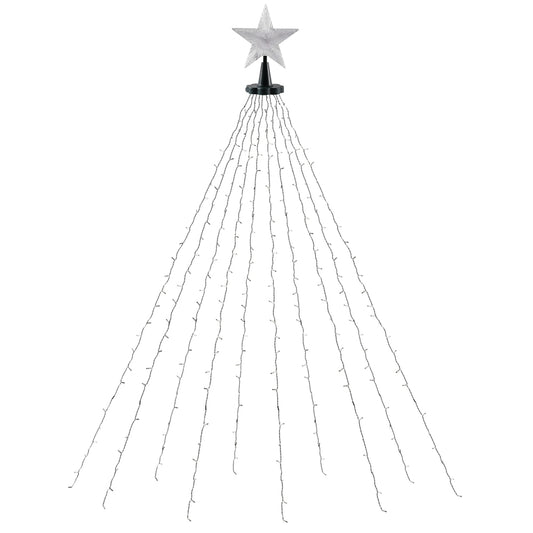 Jingle Jollys 2.5M Christmas Lights Waterfall String Light 300 LED Star Topper XMAS-MOT-TOPPER-MC