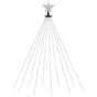 Jingle Jollys 2.5M Christmas Lights Waterfall String Light 300 LED Star Topper XMAS-MOT-TOPPER-MC
