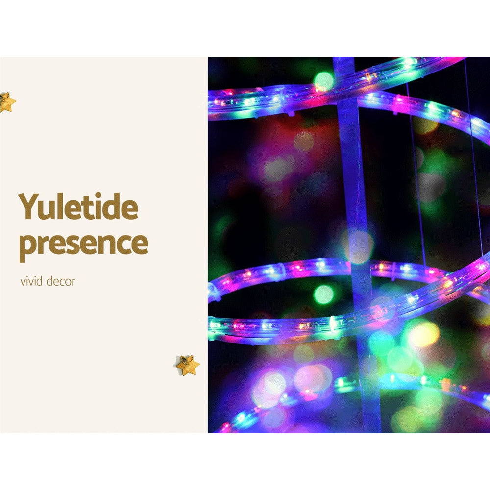 1.88M Christmas Lights Tree 288 LED Decorations Jingle Jollys XMAS-MOT-TREE-18-MC