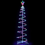Jingle Jollys Christmas Tree 1.8m 100 RGB LED Rope Lights Xmas Trees Decoration XMAS-MOT-TREE-18-RGB