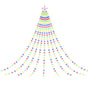 Jingle Jollys 3.8M Christmas Lights Waterfall String Light 340 LED XMAS-MOT-TREE-35-RGB