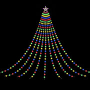 Jingle Jollys 3.8M Christmas Lights Waterfall String Light 340 LED XMAS-MOT-TREE-35-RGB