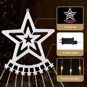 Jingle Jollys 3.8M Christmas Lights Waterfall String Light 340 LED XMAS-MOT-TREE-35-RGB