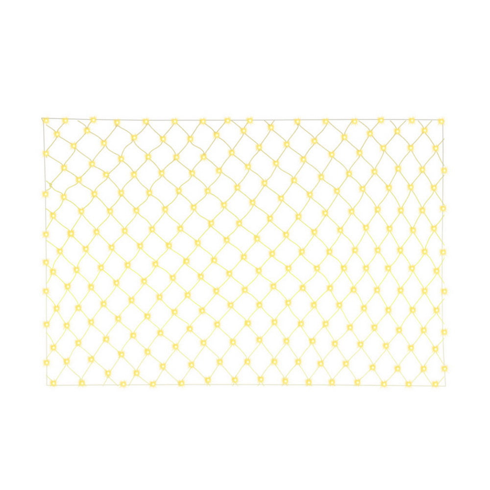 2Mx3M Christmas Lights Net String Light Decorations Warm 504 LED Jingle Jollys XMAS-NE500-2X3-WARM