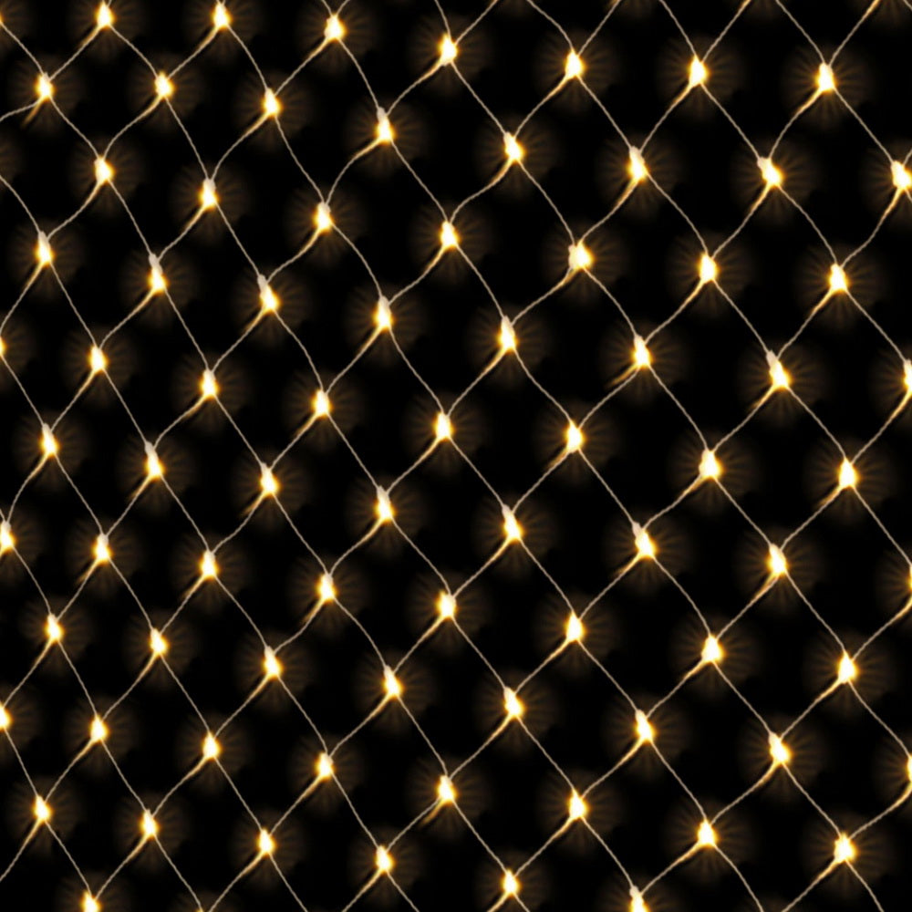 2Mx3M Christmas Lights Net String Light Decorations Warm 504 LED Jingle Jollys XMAS-NE500-2X3-WARM