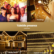2Mx3M Christmas Lights Net String Light Decorations Warm 504 LED Jingle Jollys XMAS-NE500-2X3-WARM