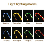 Jingle Jollys 8 PCS Christmas Lights Path Ground Light Garden Decorations 72 LED XMAS-PATH-CANDY-MC-8PC