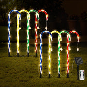 Jingle Jollys 8 PCS Christmas Lights Path Ground Light Garden Decorations 72 LED XMAS-PATH-CANDY-MC-8PC