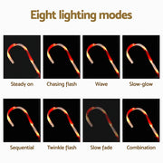 42 LED 6 PCS Christmas Lights Path Ground Light Garden Decorations Jingle Jollys XMAS-PATH-CANDY-RD-54CM-6PC