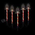 25 LED 5 PCS Christmas Lights Path Ground Light Garden Decorations Jingle Jollys XMAS-PATH-TREE-RD-54CM-6PC