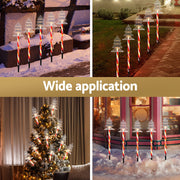25 LED 5 PCS Christmas Lights Path Ground Light Garden Decorations Jingle Jollys XMAS-PATH-TREE-RD-54CM-6PC