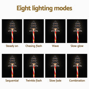 25 LED 5 PCS Christmas Lights Path Ground Light Garden Decorations Jingle Jollys XMAS-PATH-TREE-RD-54CM-6PC