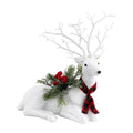 Jingle Jollys Christmas Reindeer 32cm Glitter Deer Ornaments Party Decorations XMAS-REINDEER-LY-S-WH