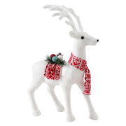 Jingle Jollys Christmas Reindeer 60cm Glitter Deer Ornaments Party Decorations XMAS-REINDEER-M-WH