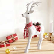 Jingle Jollys Christmas Reindeer 60cm Glitter Deer Ornaments Party Decorations XMAS-REINDEER-M-WH