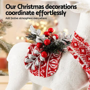 Jingle Jollys Christmas Reindeer 45cm Glitter Deer Ornaments Party Decorations XMAS-REINDEER-S-WH
