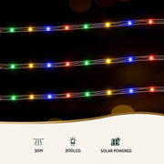 Jingle Jollys 30M Christmas Lights String Rope Light Decoration 300 LED Colorful XMAS-ROPE-32M-300LED-MC
