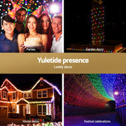 Jingle Jollys 30M Christmas Lights String Rope Light Decoration 300 LED Colorful XMAS-ROPE-32M-300LED-MC