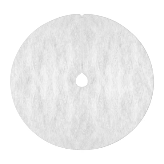 Jingle Jollys Christmas Tree Skirt 120cm Plush Xmas Fluffy Ornaments Decor White XMAS-SKIRT-PLUSH-WH-120