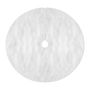 Jingle Jollys Christmas Tree Skirt 90cm Plush Xmas Fluffy Ornaments Decor White XMAS-SKIRT-PLUSH-WH-90