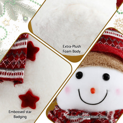 Jingle Jollys Christmas Snowman Handicraft Ornaments Party Decorations 60cm XMAS-SNOWMAN-L-WH