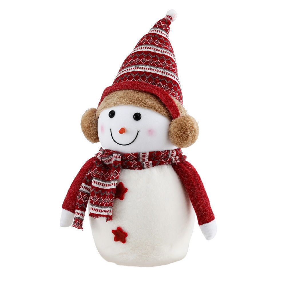 Jingle Jollys Christmas Snowman Handicraft Ornaments Party Decorations 45cm XMAS-SNOWMAN-M-WH
