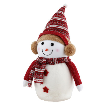 Jingle Jollys Christmas Snowman Handicraft Ornaments Party Decorations 45cm XMAS-SNOWMAN-M-WH