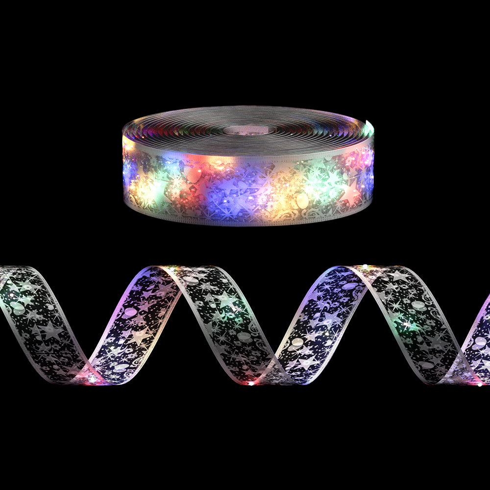 20M Christmas Lights Ribbon Fairy Light 200 LED Colored Jingle Jollys XMAS-ST200-20M-MC