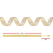 Jingle Jollys 20M Christmas Lights Fairy Ribbon Light 200 LED Xmas Decor Golden XMAS-ST200-20M-WM-GD