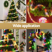 Jingle Jollys 20M Christmas Lights Fairy Ribbon Light 200 LED Xmas Decor Golden XMAS-ST200-20M-WM-GD