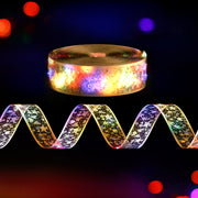 Jingle Jollys 20M Christmas Lights Fairy Ribbon Light 200 LED Xmas Decor Golden XMAS-ST200-20M-WM-GD