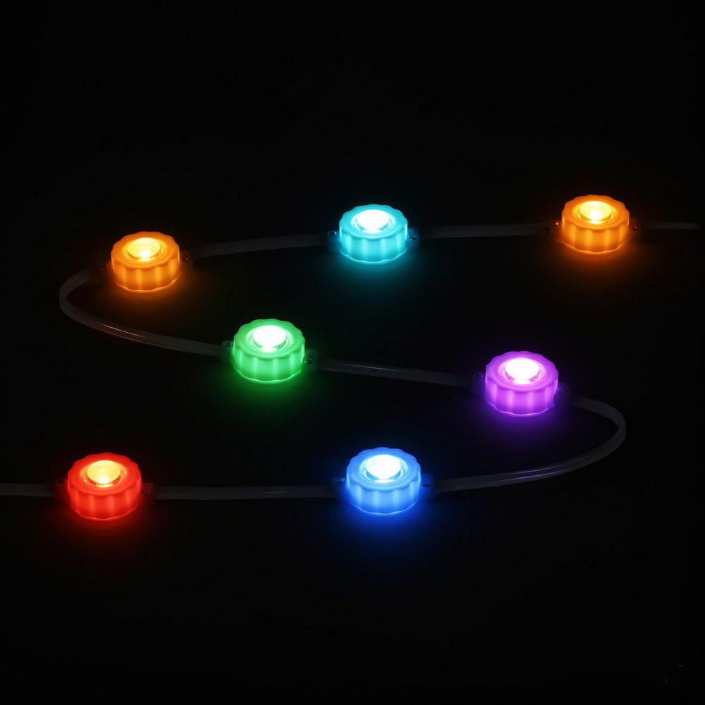 Jingle Jollys 15M Christmas Lights Permanent String Eaves Light 36 LED Decoration XMAS-ST36-16M-RGB
