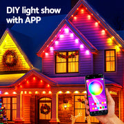 Jingle Jollys 15M Christmas Lights Permanent String Eaves Light 36 LED Decoration XMAS-ST36-16M-RGB