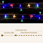 100M Christmas Lights String Fairy Light 500 LED Colourful Jingle Jollys XMAS-ST500-100M-MC