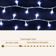 100M Christmas Lights String Fairy Light 500 LED Cool White Jingle Jollys XMAS-ST500-100M-WH