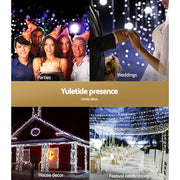 100M Christmas Lights String Fairy Light 500 LED Cool White Jingle Jollys XMAS-ST500-100M-WH