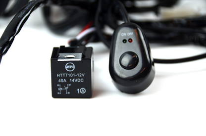 2way LED Universal Driving light Wiring Loom Harness 12V 24V 40A Relay Switch V94-4X4-WIRT-2OPT