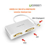 UGREEN 3-in-1 Mini DisplayPort to HDMI&VGA&DVI converter - white (10438) V28-ACBUGN10438