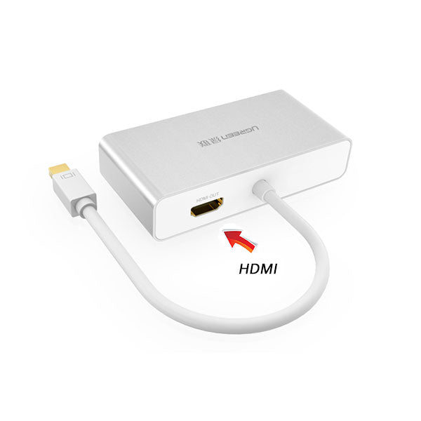 UGREEN 3-in-1 Mini DisplayPort to HDMI&VGA&DVI converter - white (10438) V28-ACBUGN10438