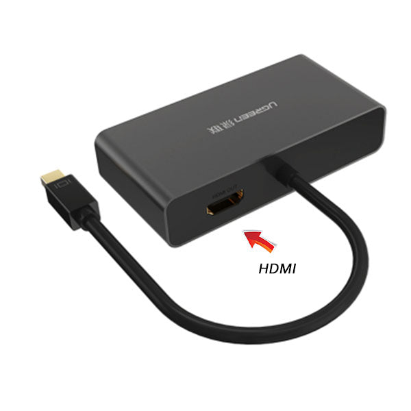 UGREEN 3-in-1 Mini DisplayPort to HDMI&VGA&DVI converter - black (10440) V28-ACBUGN10440